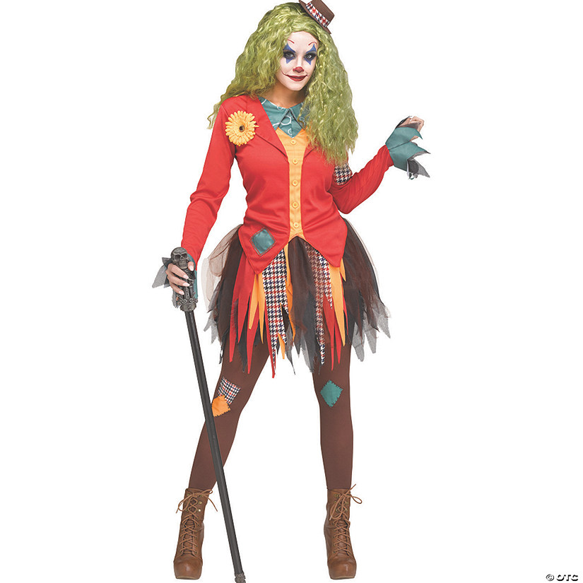 Women's Rowdy Clown Costume &#8211;&#160;Large Image