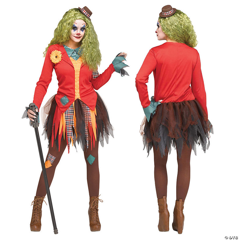Women's Rowdy Clown Costume Image