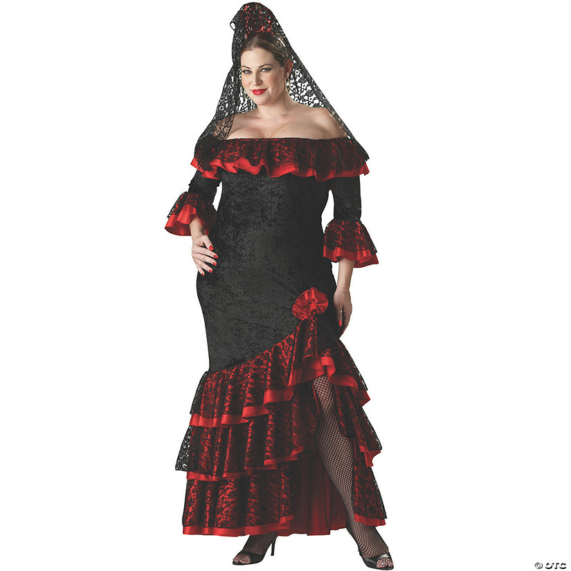 Women's Senorita Plus Size Costume - 3X Image