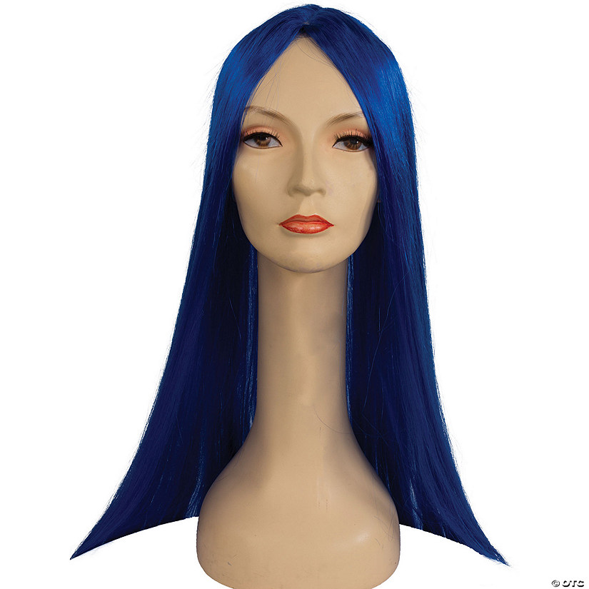 Women's Straight Long Wig B304A Royal Blue Kaf6 Image