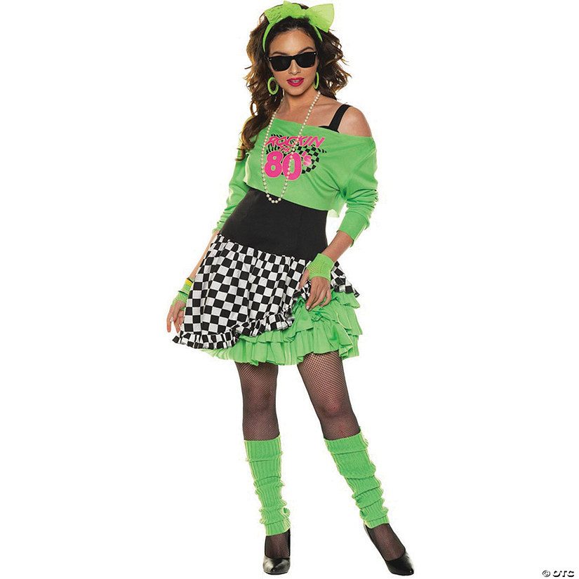 Women's Totally Awesome 80's Costume Image