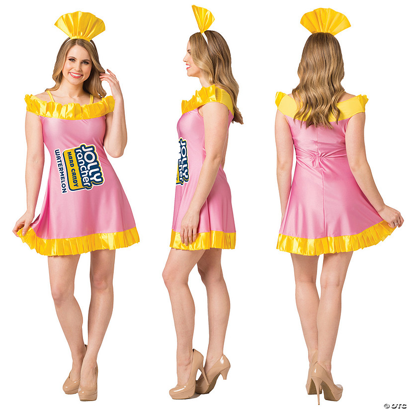 Women's Watermelon Jolly Rancher Dress Costume Halloween Express
