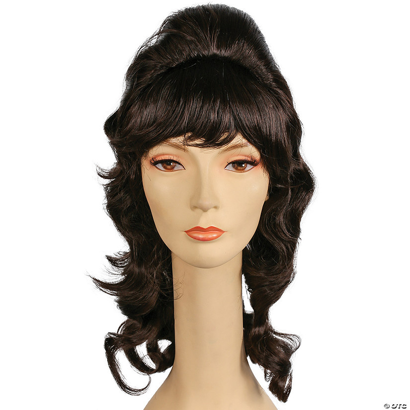 Women's Wavy Long Hair with Bangs Peg Bondy Wig - Medium Chestnut Brown 6 Image