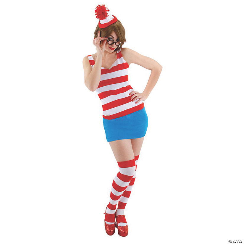 Women's Where's Waldo Dress Costume - Small/Medium Image