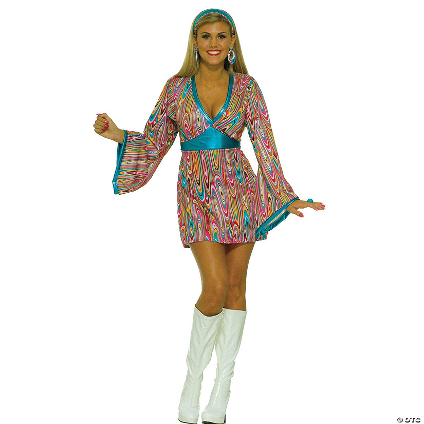 Women's Wild Swirl Dress Costume Image