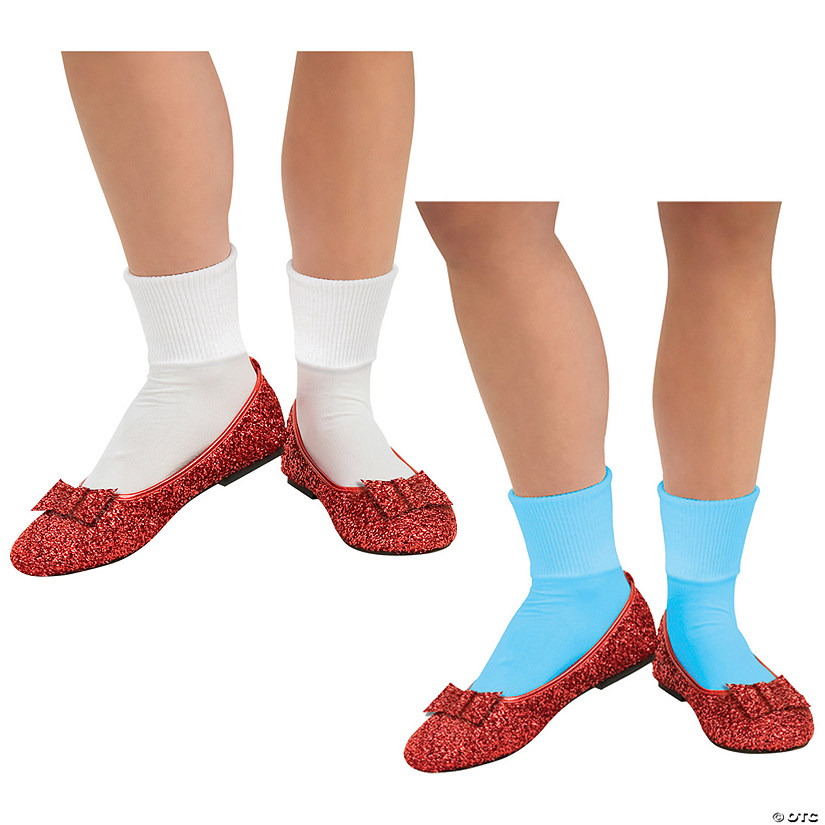 Women's Wizard of Oz Dorothy Deluxe Sequin Shoes Halloween Express