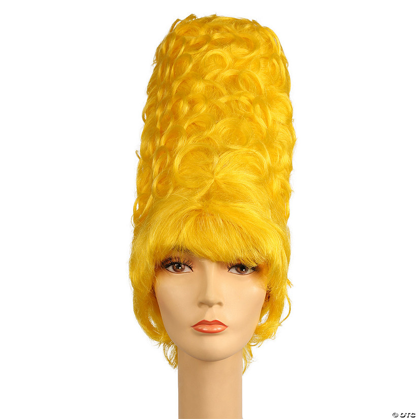 Women's Yellow Gigantic Beehive Wig Image