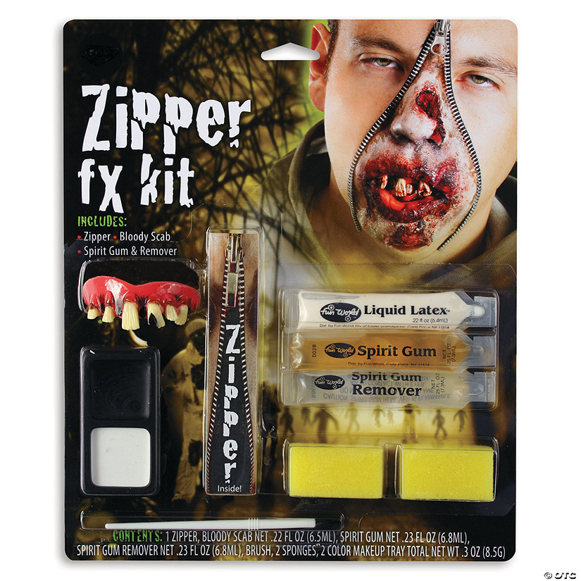 Zipper Zombie Character Makeup Kit Image