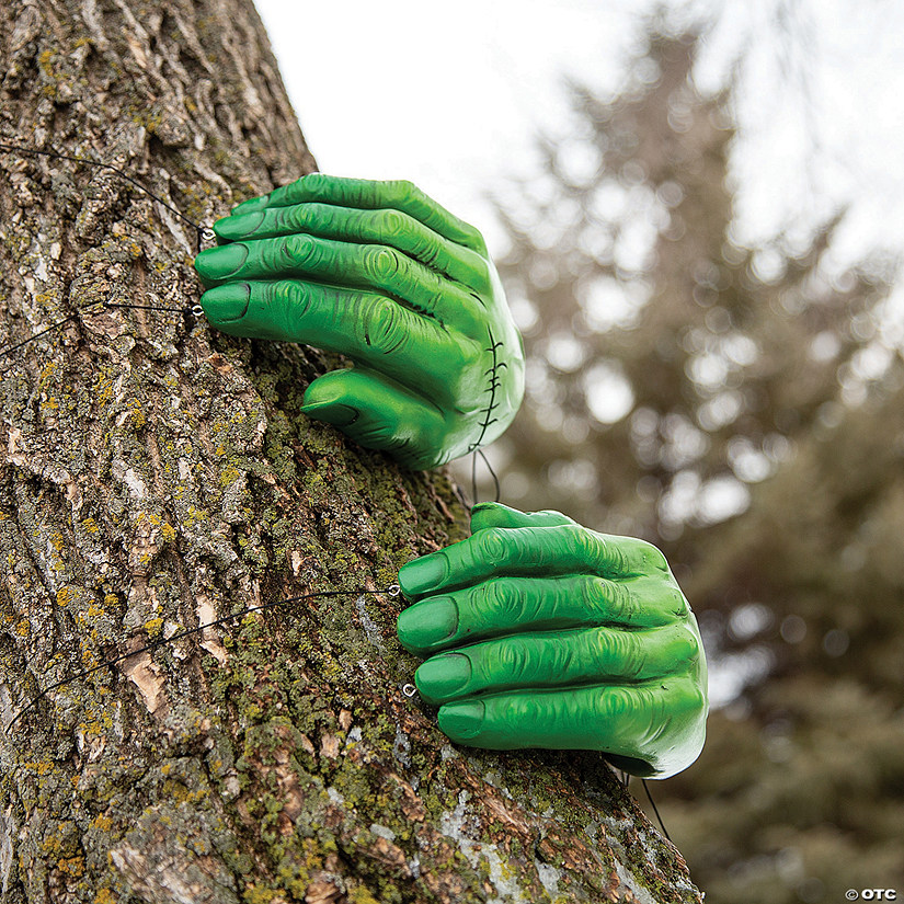 Zombie Hands Halloween Tree Decorations Image