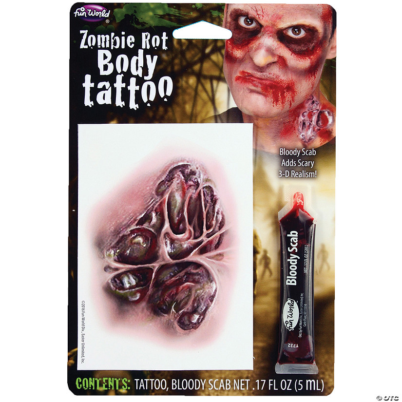 Zombie Torn Hand Tattoo Image