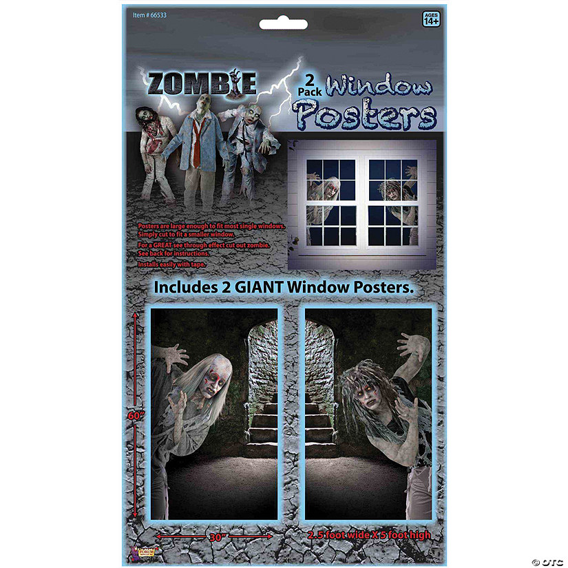 Zombie Window Clings Image