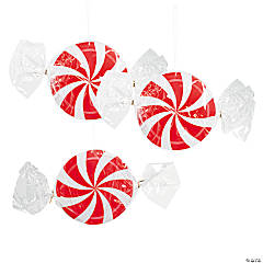 8 - 16 Patriotic Paper Hanging Paper Fans - 6 Pc.