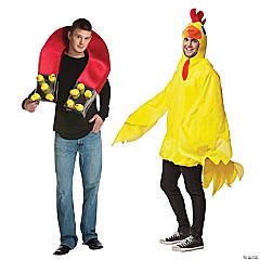 It's Hot Flaming Fire & Hydrant Couples Halloween Costume, Adult One Size