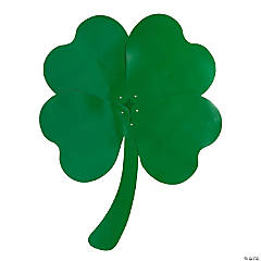 Jumbo Glitter Four-Leaf Clover Cutouts - 6 Pc.