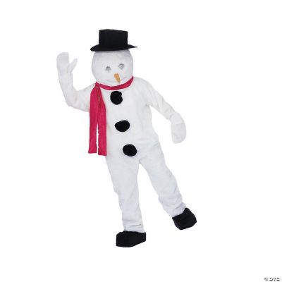 Adults Snowman Mascot Costume Halloween Express