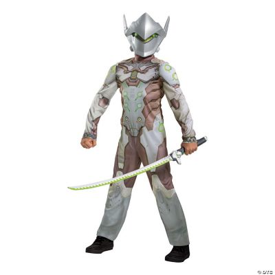 Disguise Genji Classic Muscle Child Kostüm – Overwatch – Grau, Größe Large (10-12) – Für Halloween & Cosplay