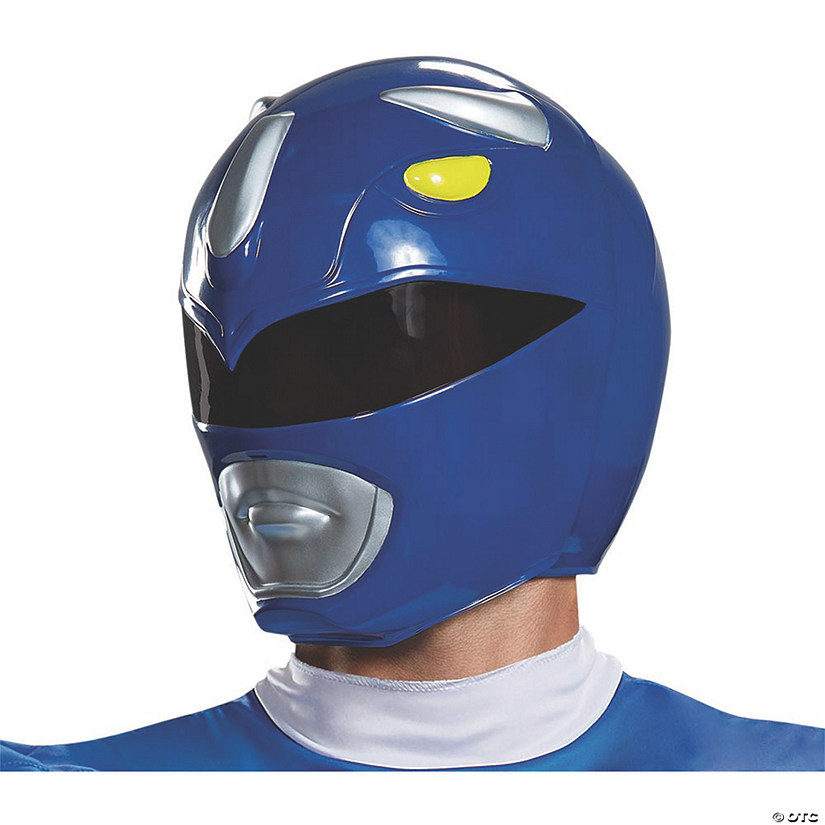 Adult's Mighty Morphin Power Rangers™ Blue Helmet | Halloween