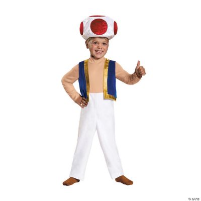 Toddler Deluxe Super Mario Bros.™ Toad Costume - 3T-4T