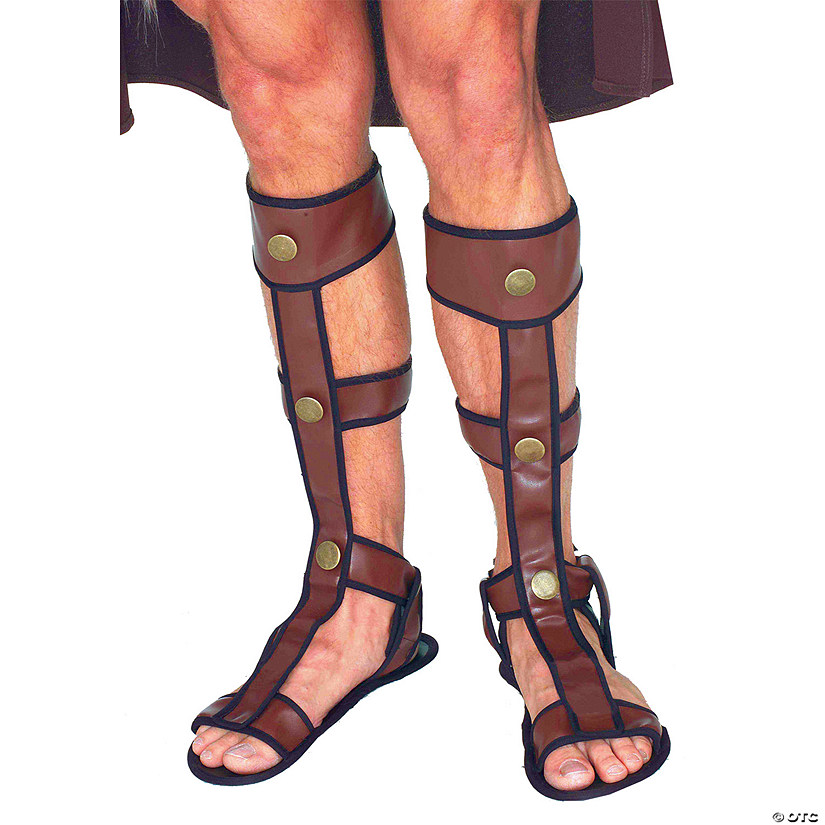 Adults Brown Gladiator Sandals | Halloween Express