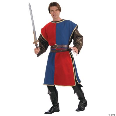 Adults Blue & Red Medieval Tabard Costume - Discontinued