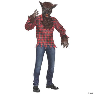 Men's Brown Werewolf Costume Standard Halloween Express