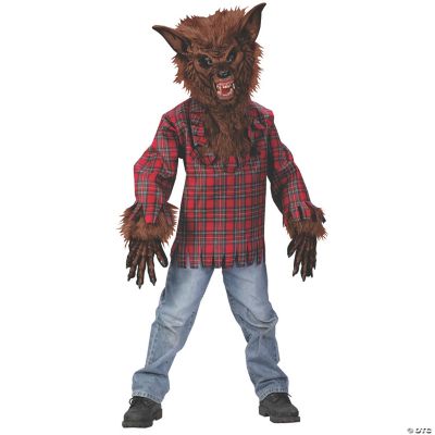 Boy's Brown Werewolf Costume Large Halloween Express