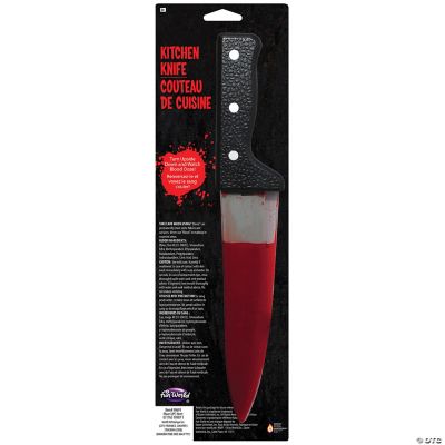 13" Bleeding Kitchen Knife Halloween Express