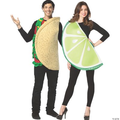 Adult Taco and Lime Couple Costumes Halloween Express