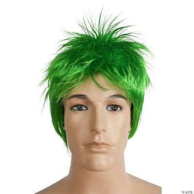 Men's Neon Green Rod Wig | Halloween Express