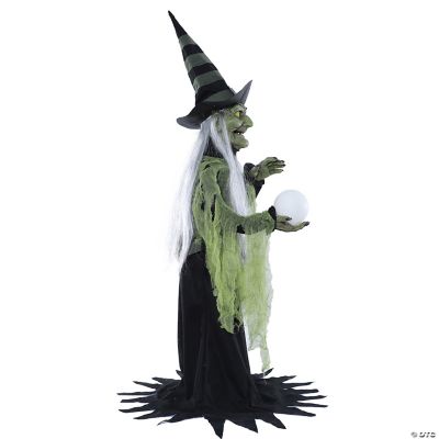 36" Fortune Teller Witch Animated Prop Halloween Express