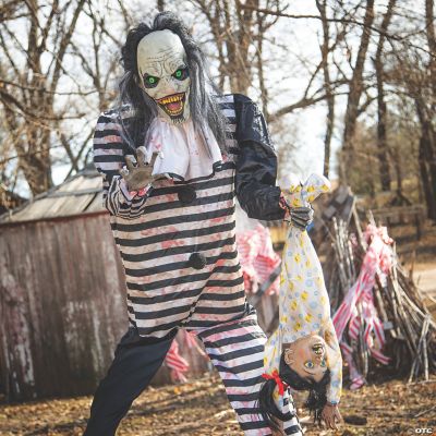 7' Animated Sweet Dreams Clown Prop | Halloween Express