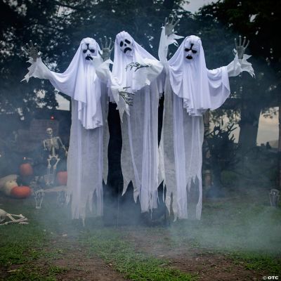 6' Animated Haunting Ghost Trio Decoration Halloween Express