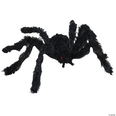 Furry Black Spider Decoration