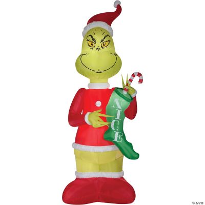 108" Blow Up Inflatable Grinch with Stock Giant Outdoor Yard Decoration