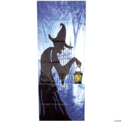 thumbnail image 2 of 1pc Halloween Lace Spider Web And Bats Window/Door Curtain, Halloween Decoration 2 of 10
