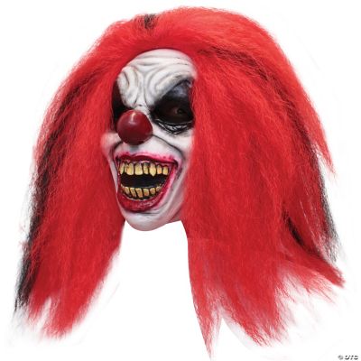 Wereldvenster Wolkenkrabber scheren Reddish Clown Face Latex Mask | Halloween Express