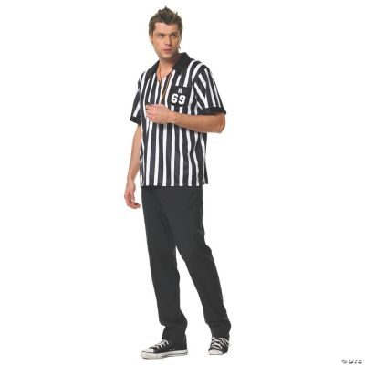 Men's Referee Shirt Costume Extra Large Halloween Express